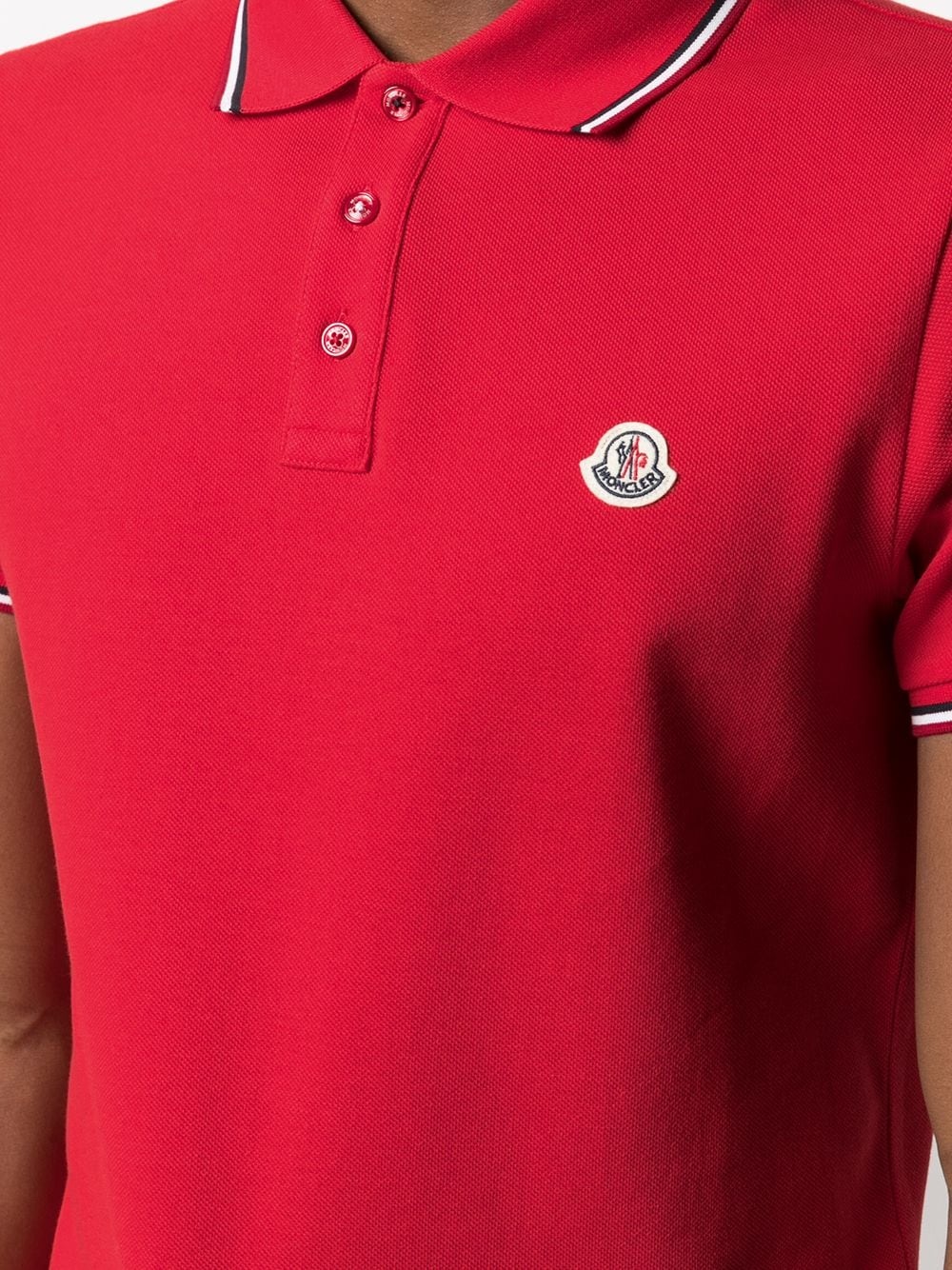 tricolour-trim polo shirt - 5