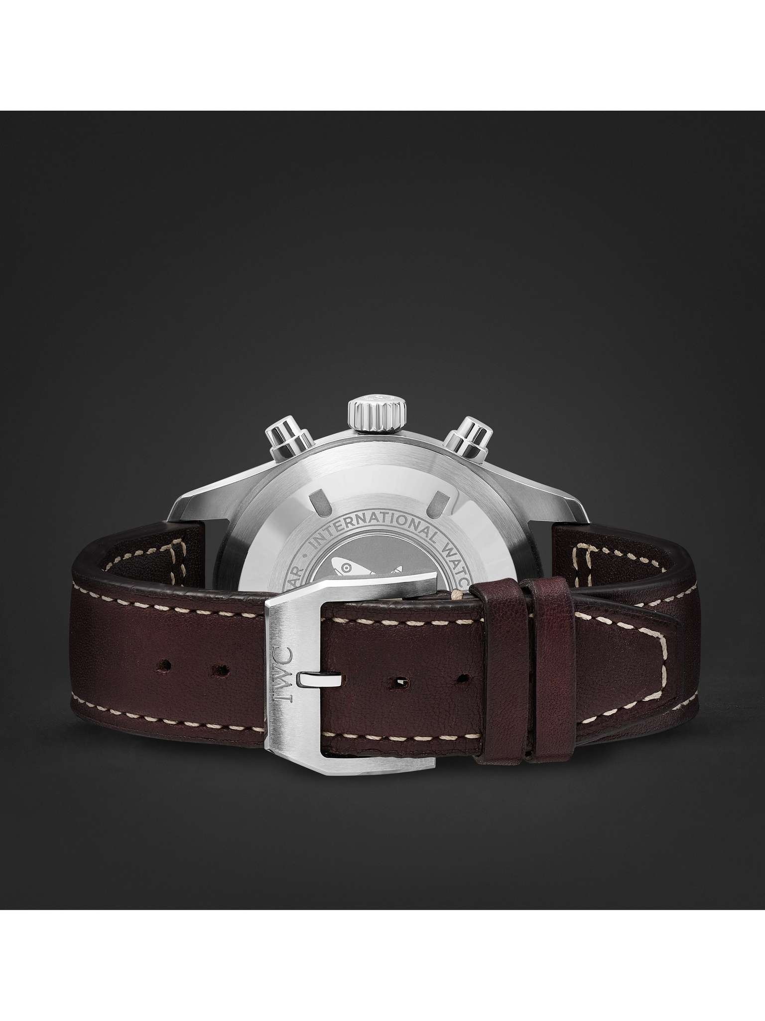 Pilot's Spitfire Automatic Chronograph 41mm Stainless Steel and Leather Watch, Ref. No. IW387903 - 7