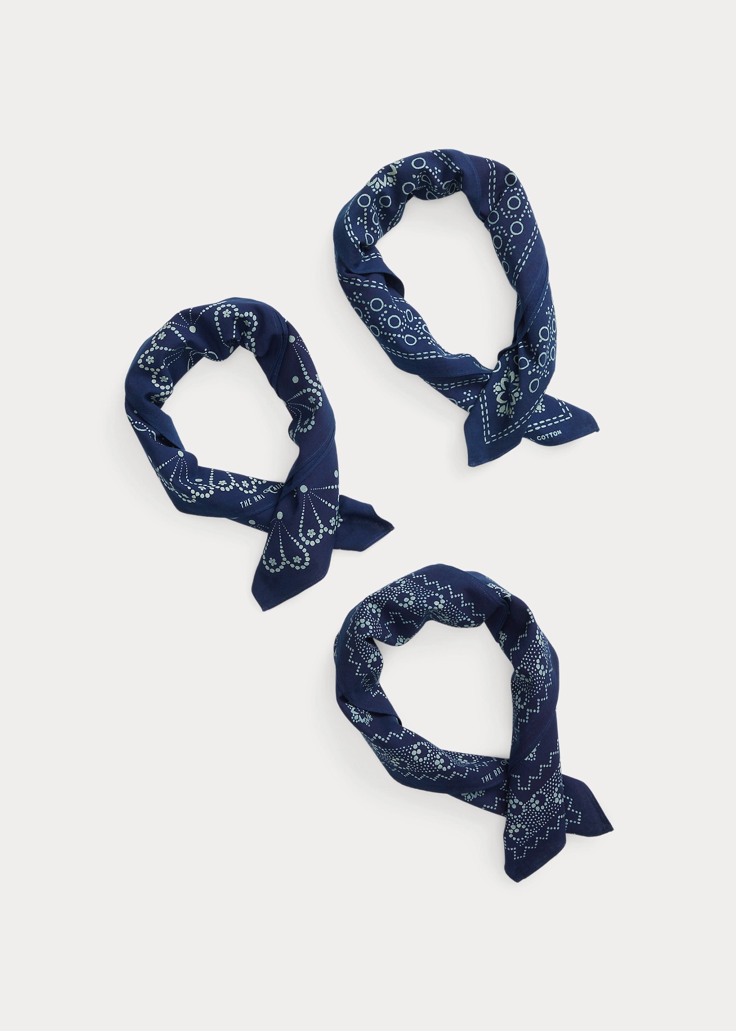 Indigo Cotton Bandanna 3-Pack 2