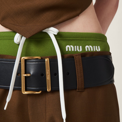 Miu Miu Leather belt outlook
