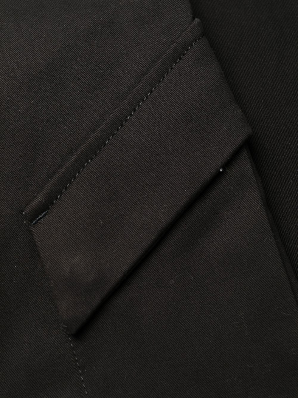 logo-patch straight-leg trousers - 6