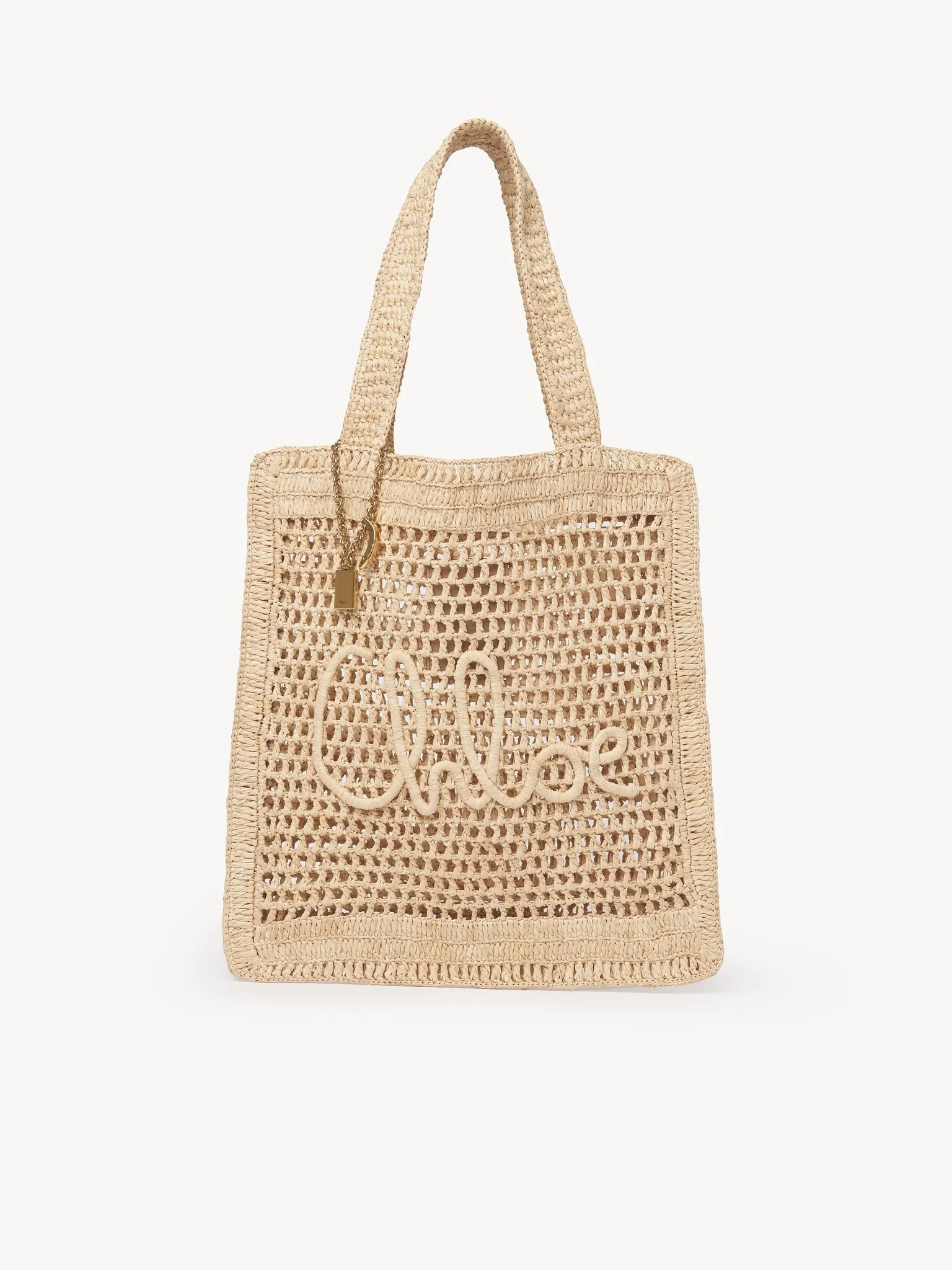 SUMMER BANANA TOTE BAG IN RAFFIA - 1