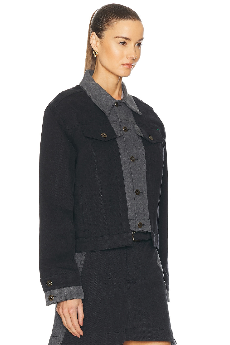 Layered Denim Jacket - 2
