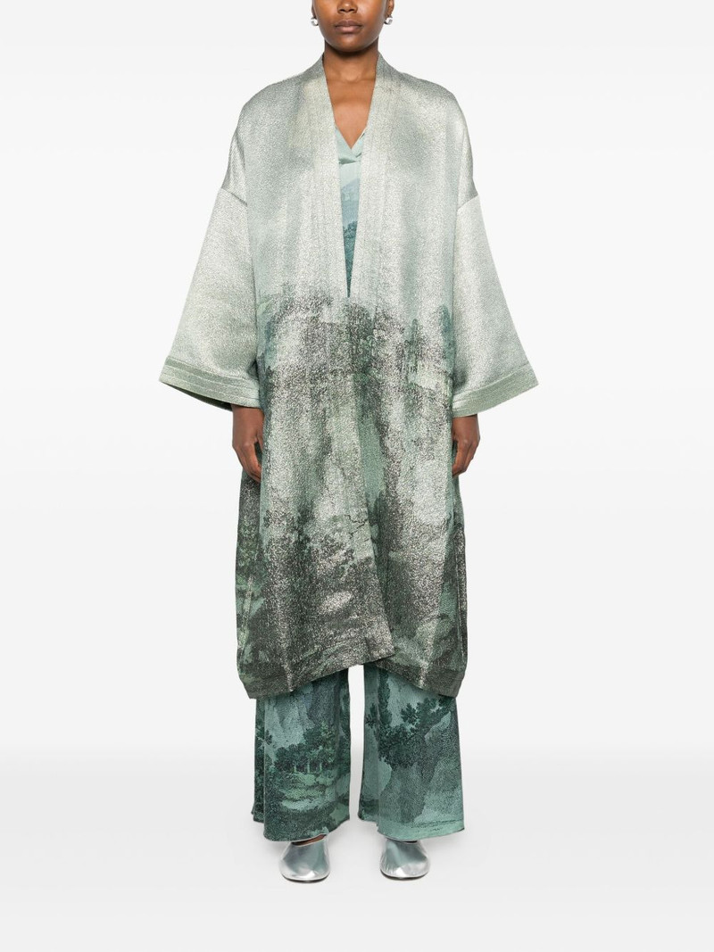 Pierre-Louis Mascia abstract-print open-front jacket outlook