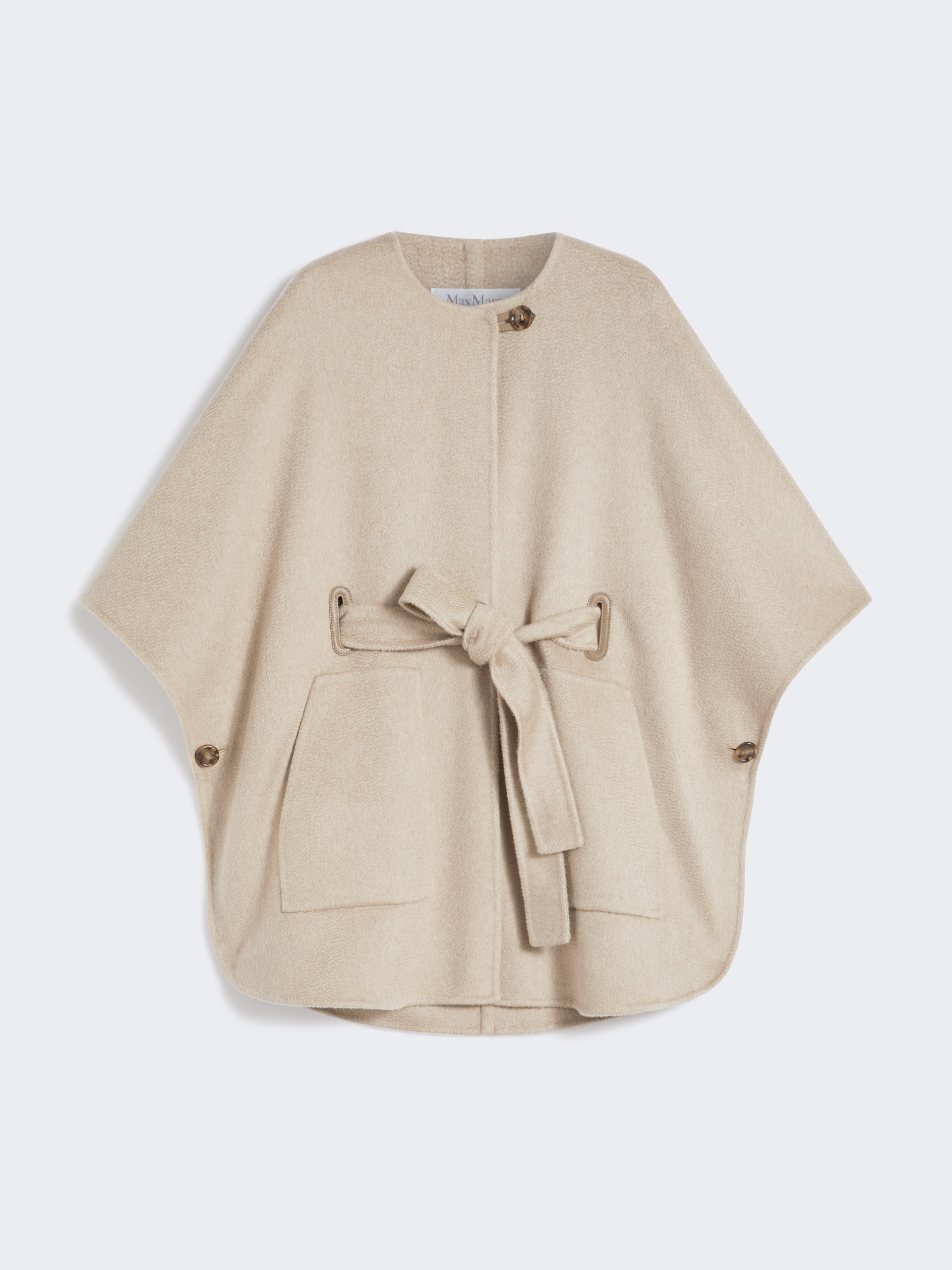 RING Cashmere cape with belt - 1