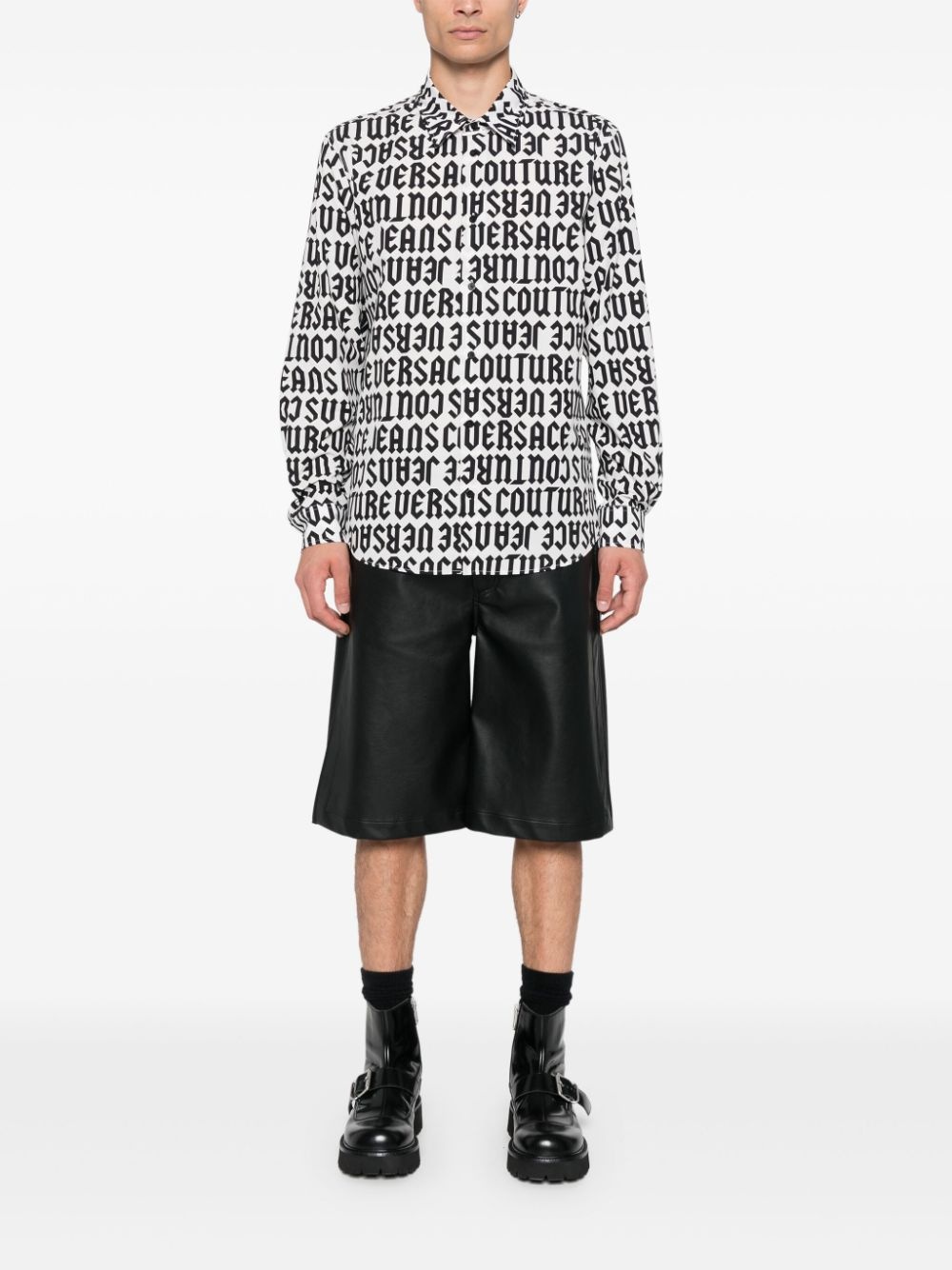 logo-print shirt - 2