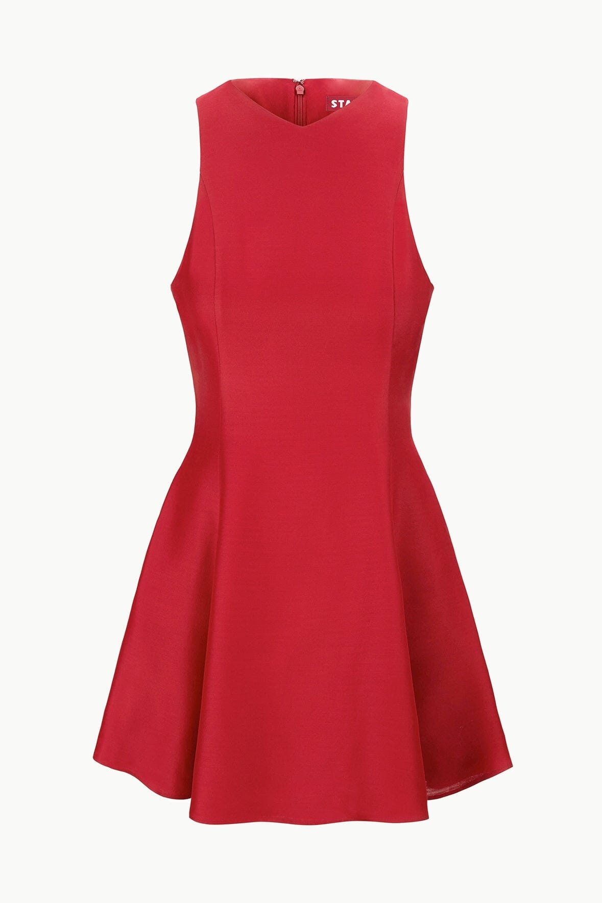 STAUD MINI HEIKE DRESS ROUGE - 1