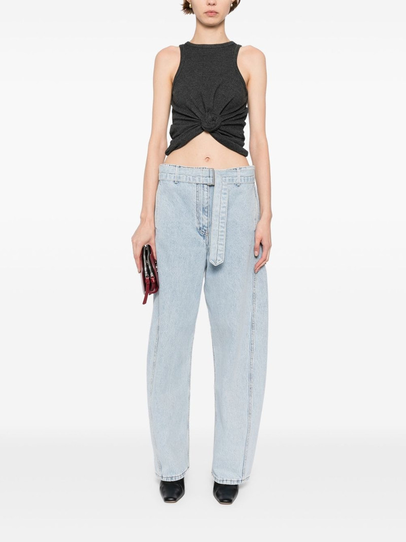 MAGDA BUTRYM belted straight-leg jeans outlook