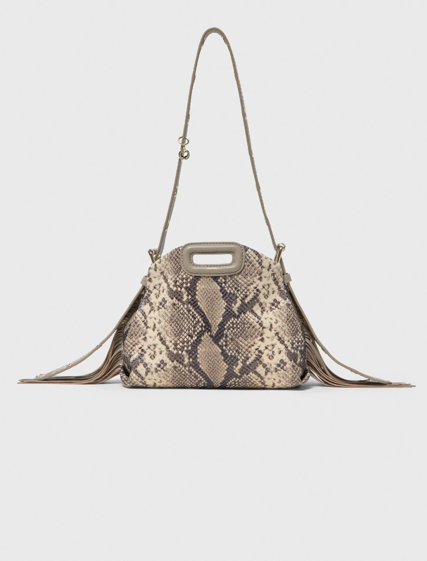 Python-embossed Miss M mini bag - 1
