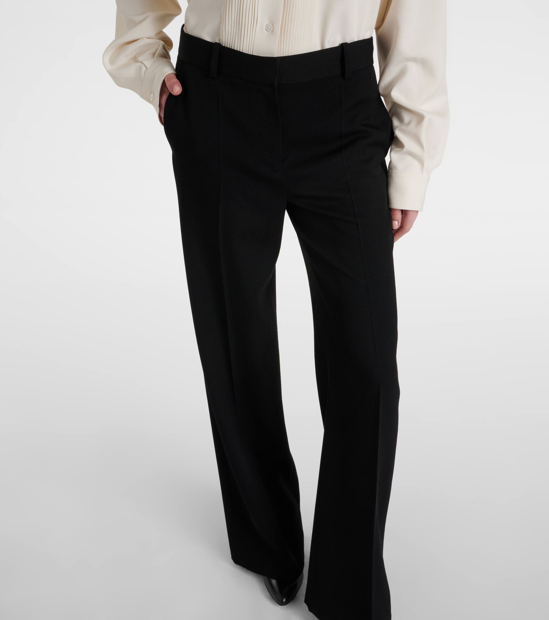 Encore wool wide-leg pants - 5