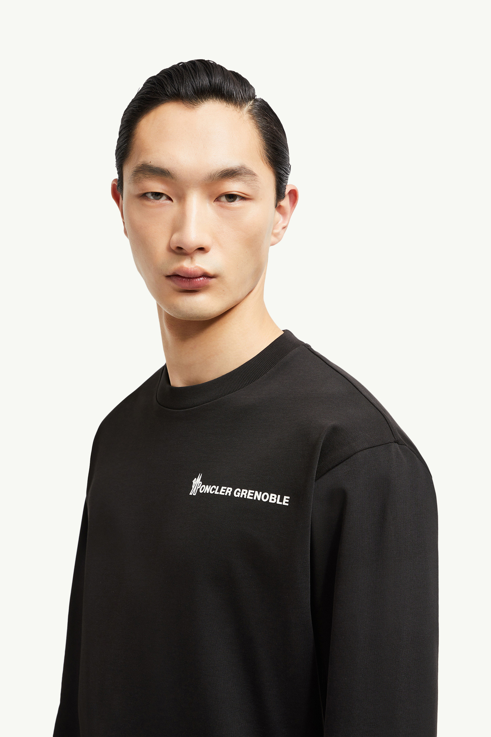 Logo Long Sleeve Cotton T-Shirt - 4