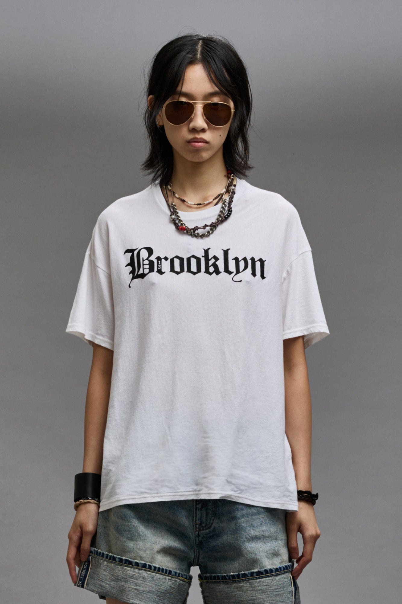R13 BROOKLYN RELAXED T - ECRU - 3