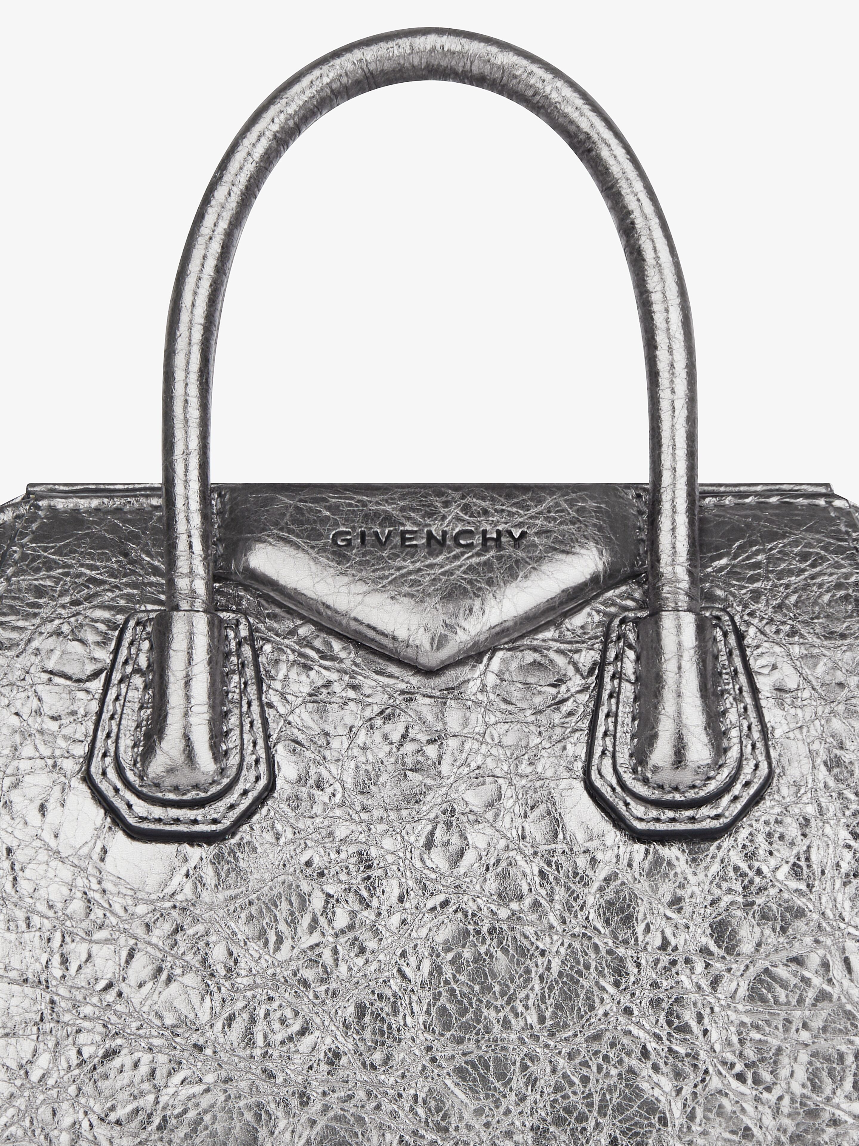 ANTIGONA TOY BAG IN LAMINATED LEATHER - 6