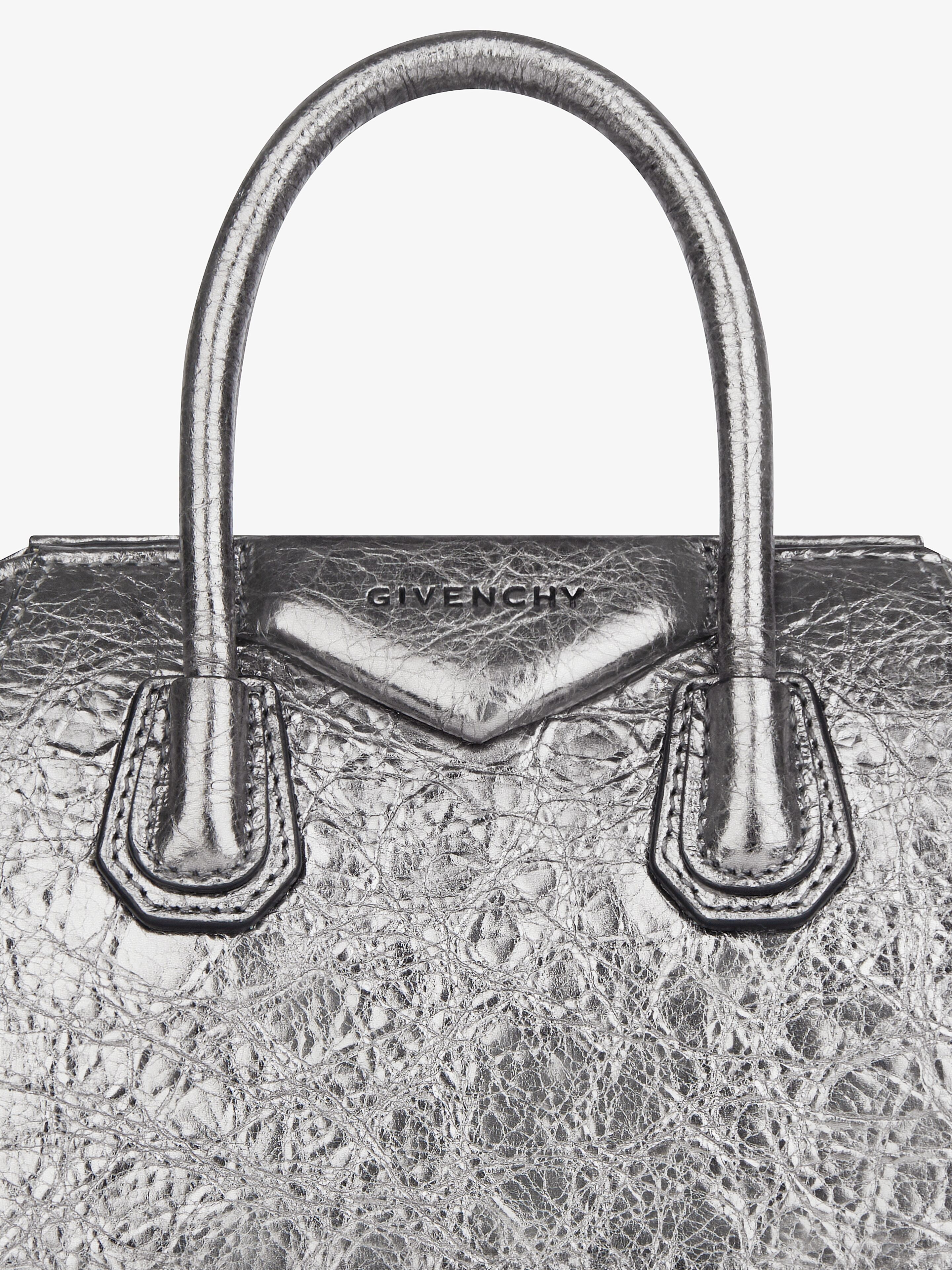 ANTIGONA TOY BAG IN LAMINATED LEATHER - 7