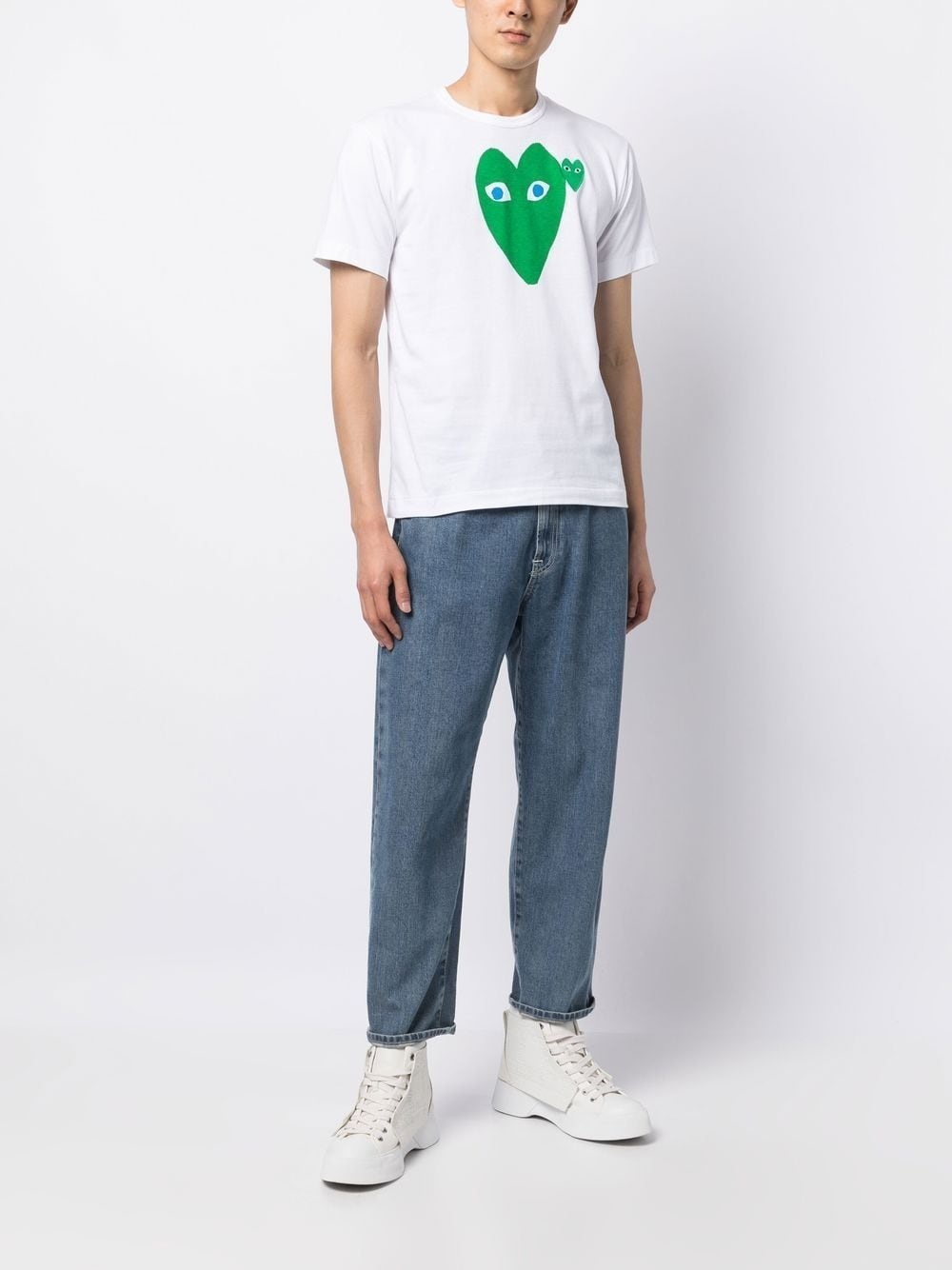 heart-print cotton T-shirt - 2