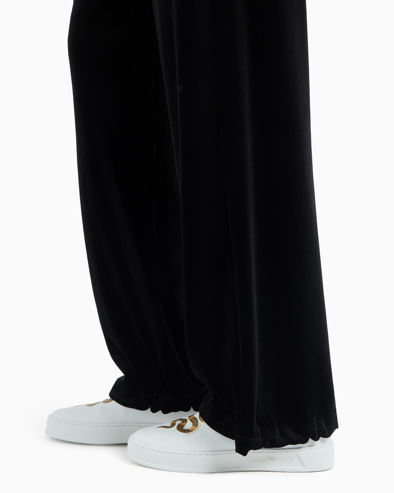 LUNAR NEW YEAR CHENILLE ELASTICATED-WAIST TROUSERS 5