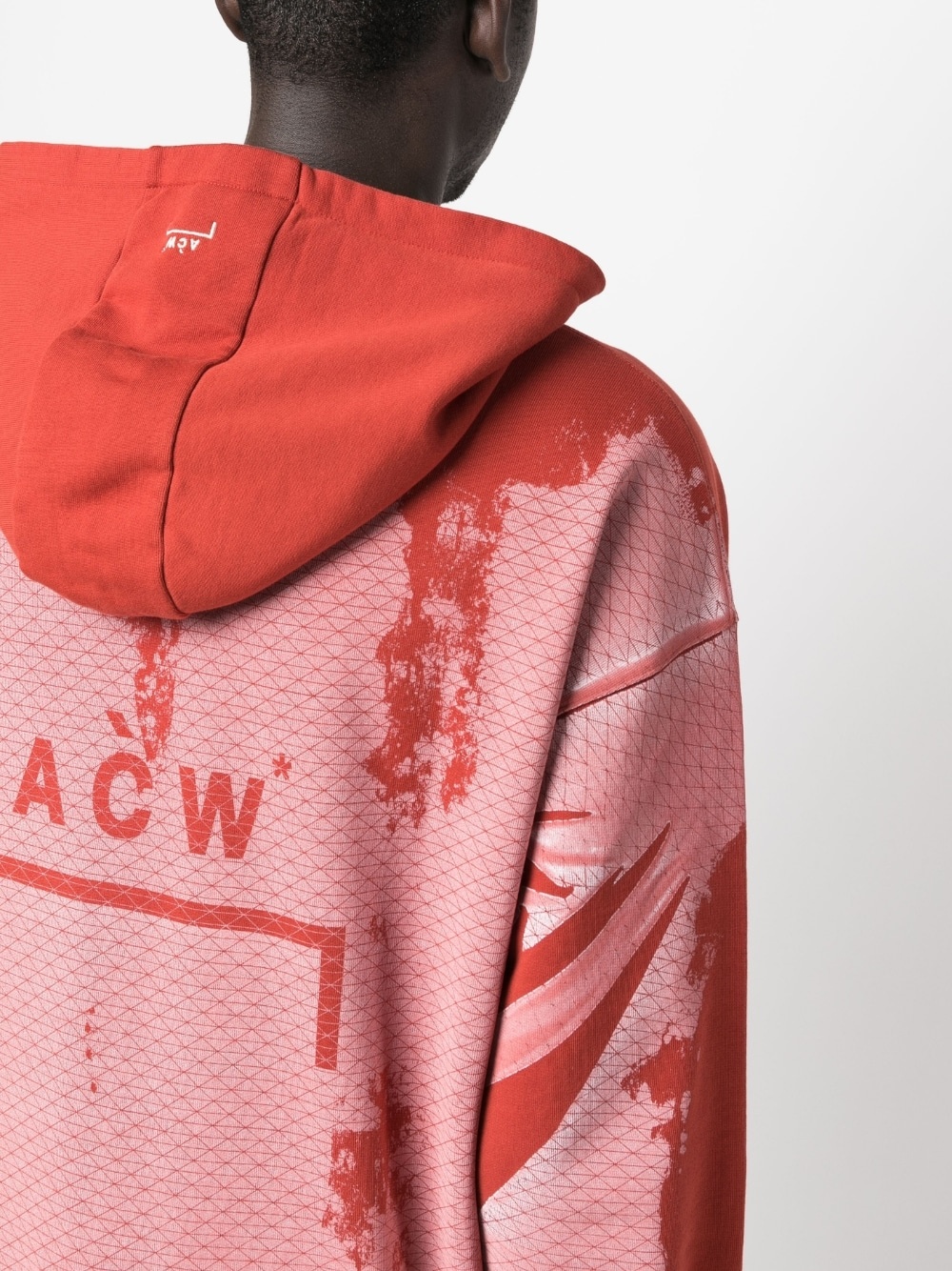 tie-dye effect hooded sweatshirt - 5