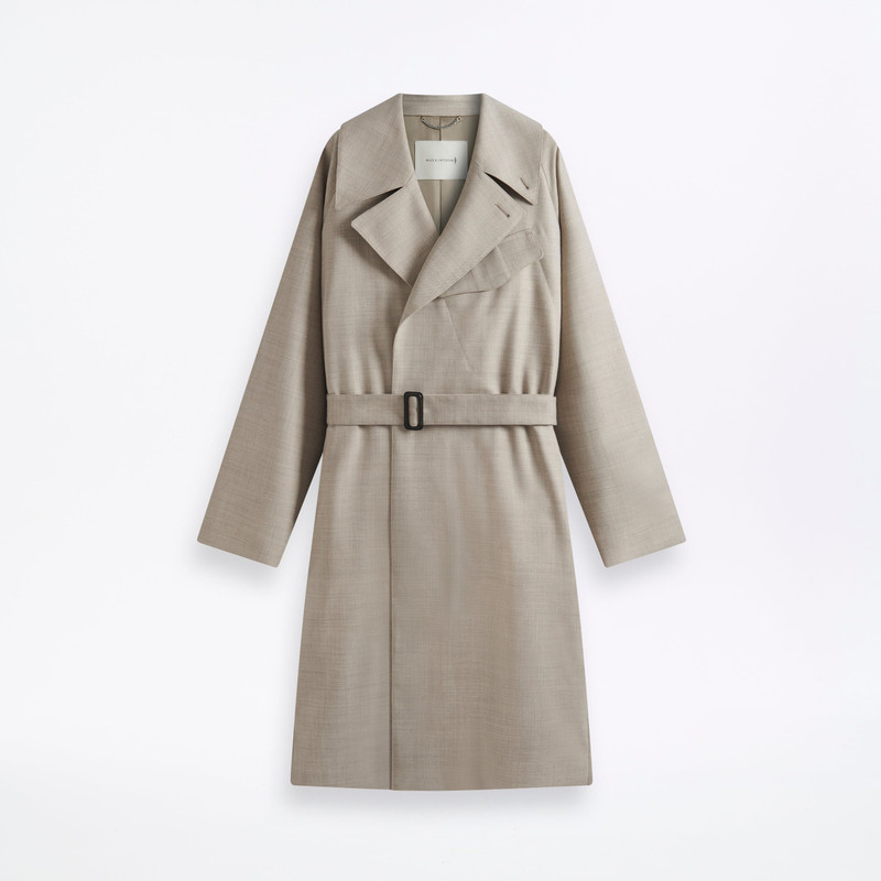 Mackintosh Laggan Belted Wool Gabardine Trench Coat outlook