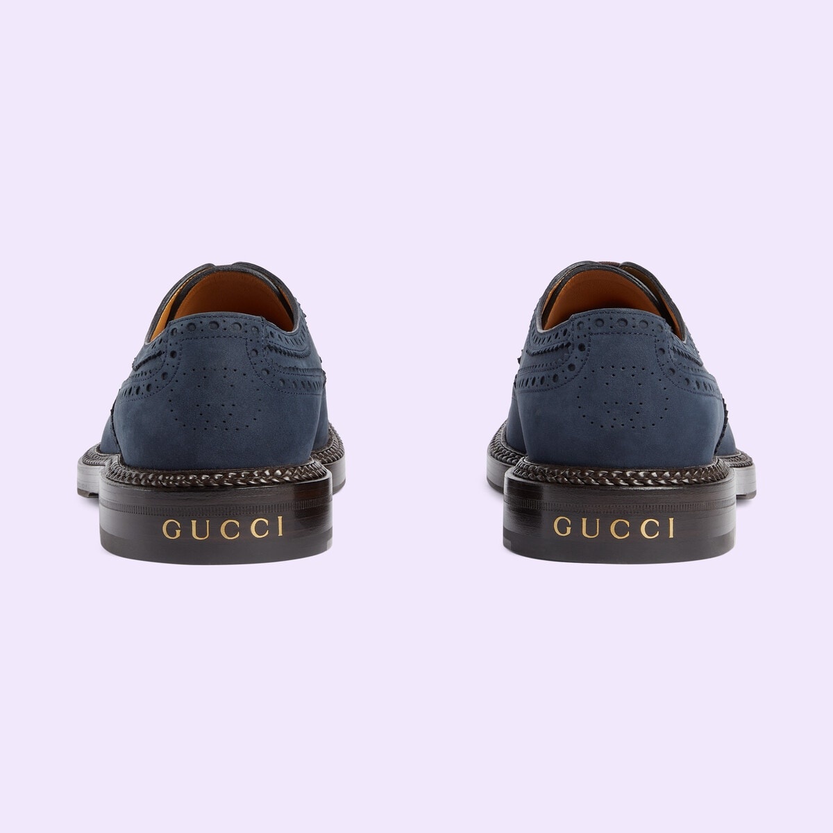 Men's lace-up shoe with brogue details - 4