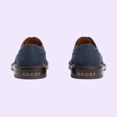 GUCCI Men's lace-up shoe with brogue details outlook