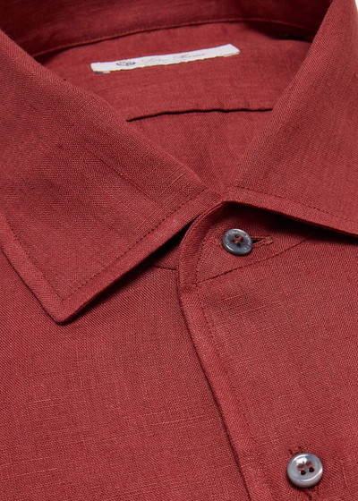 Loro Piana Men's Shinano Stripe Linen Casual Button-Down Shirt outlook