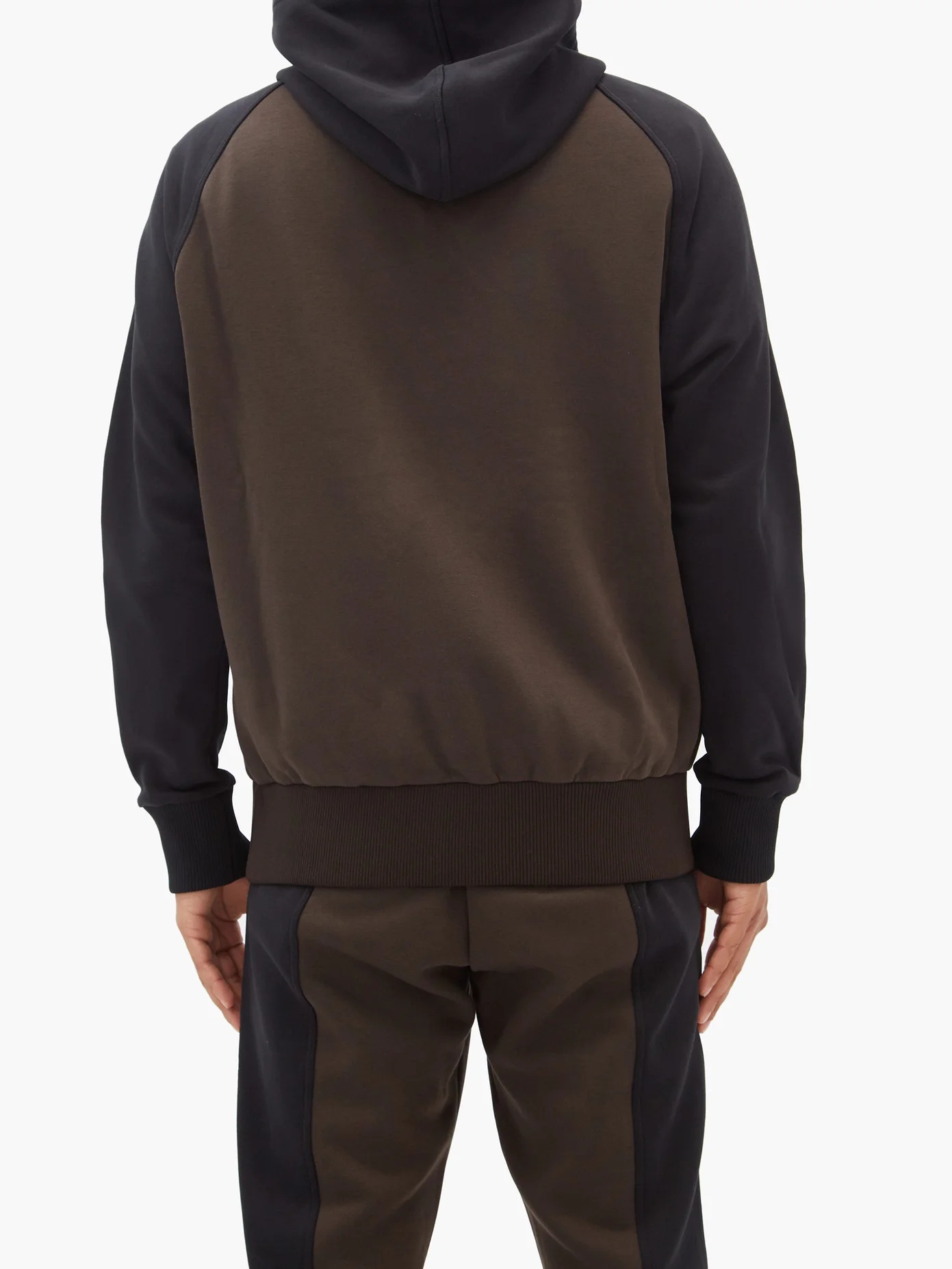 FF-jacquard jersey hooded sweatshirt - 5