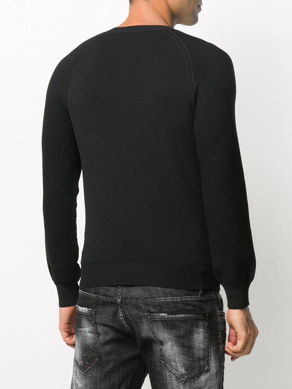 fitted long-sleeve jumper - 4