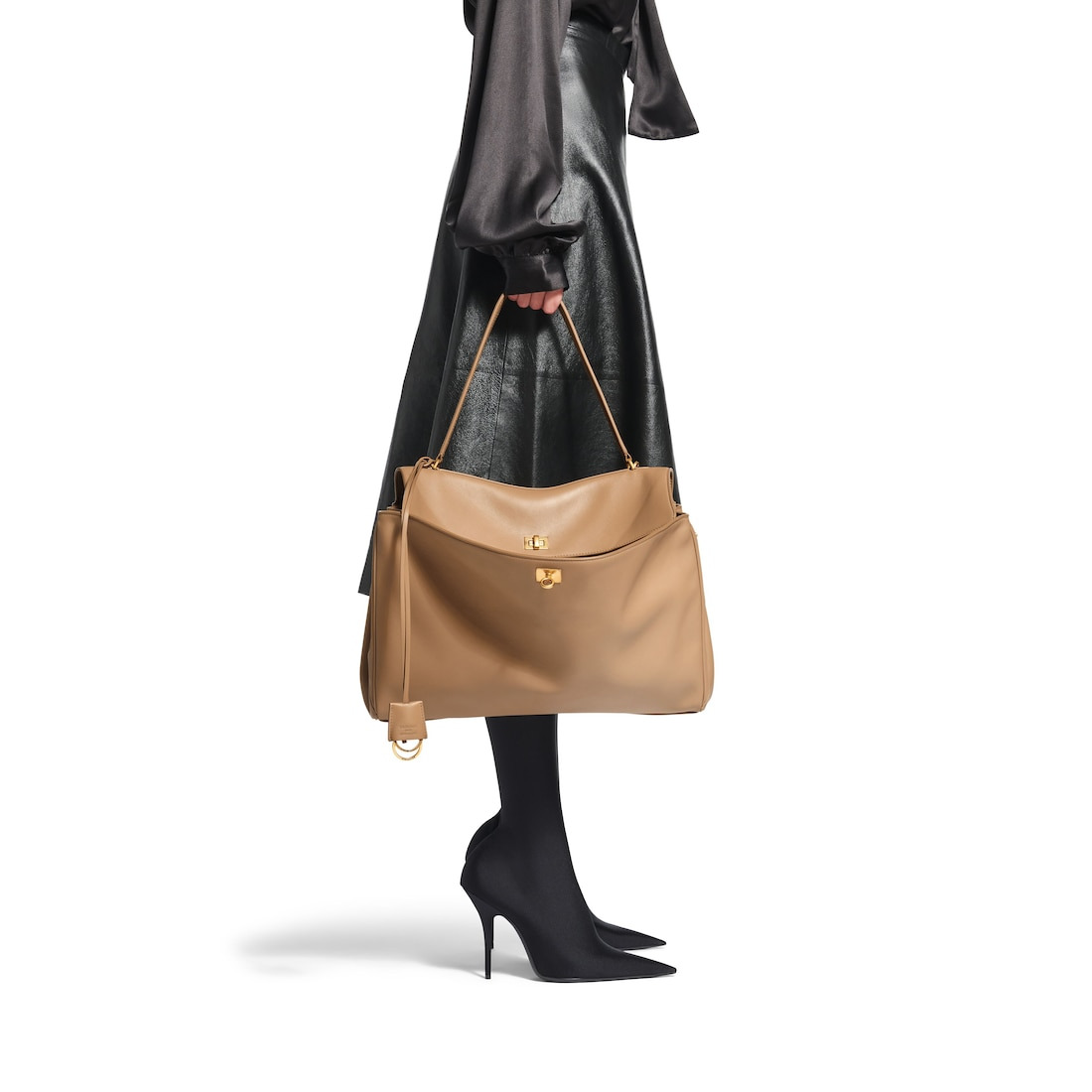 Women's Rodeo Large Handbag in Dark Beige - 8