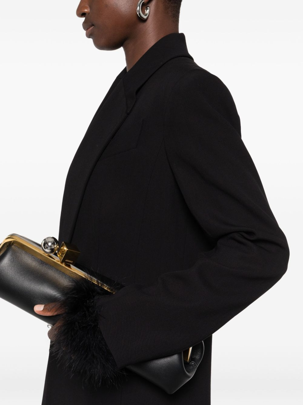 single-breasted ring-fastening coat - 5