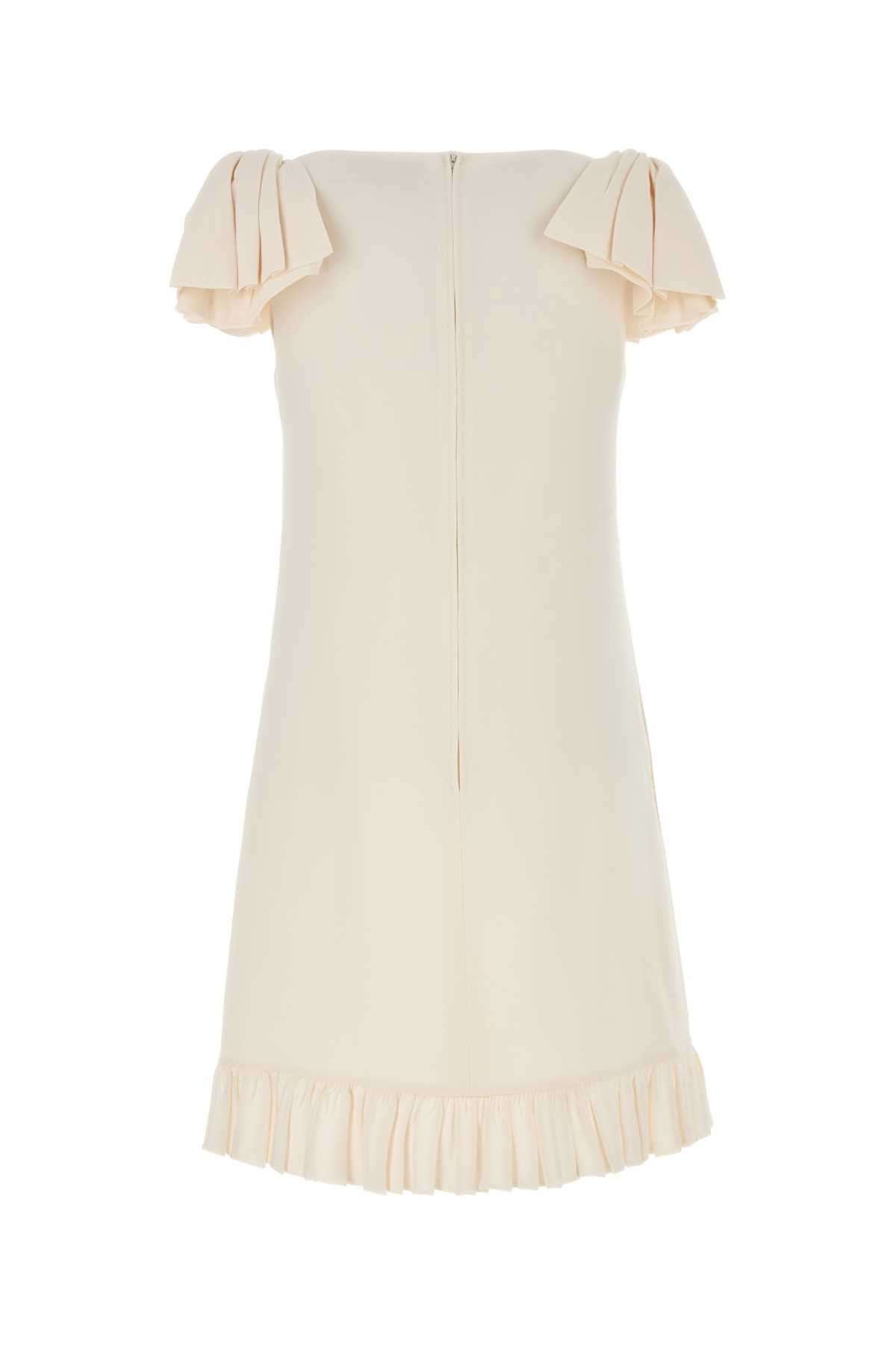 Valentino Garavani Women Ivory Wool Blend Dress - 2
