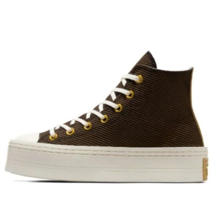 (WMNS) Converse Chuck Taylor All Star Modern Corduroy Lift Platform 'Fresh Brew' A07203C - 1