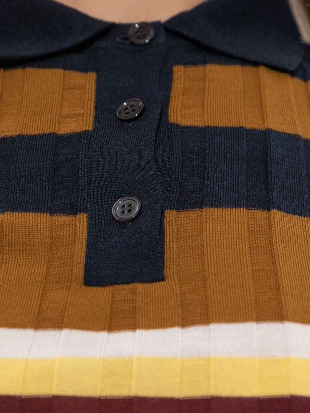 striped polo top - 5