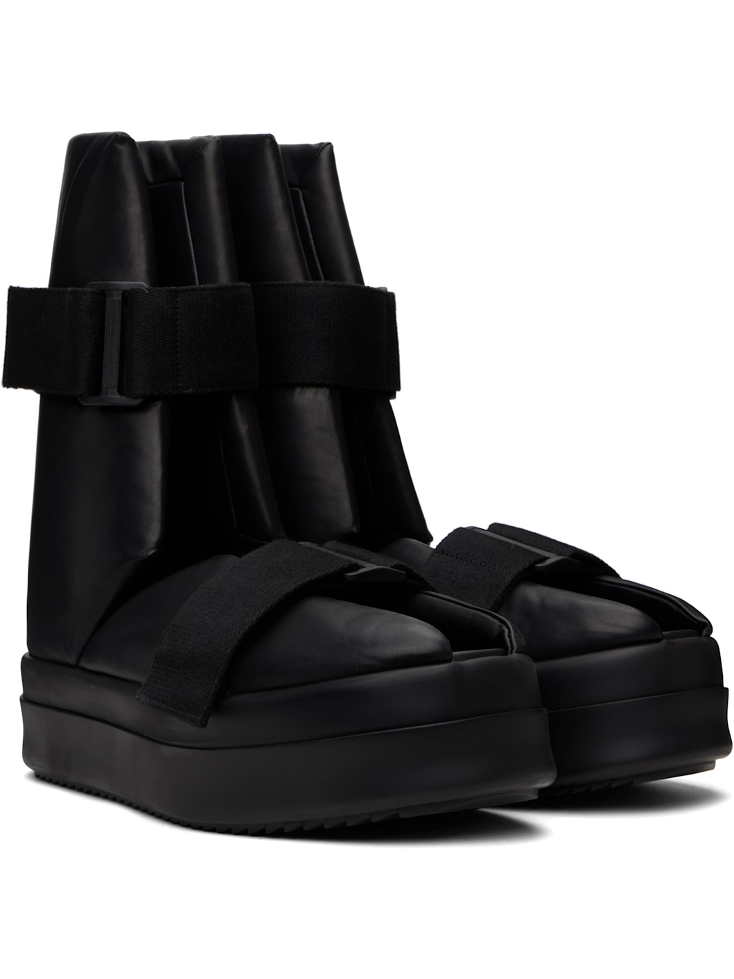Black Hollywood Splint Sandals - 4