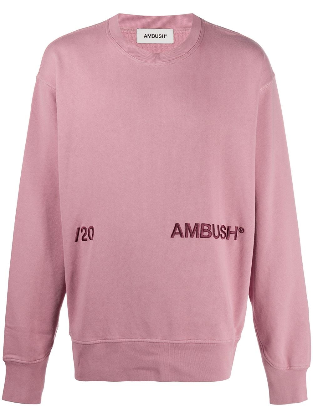 embroidered-logo sweatshirt - 1