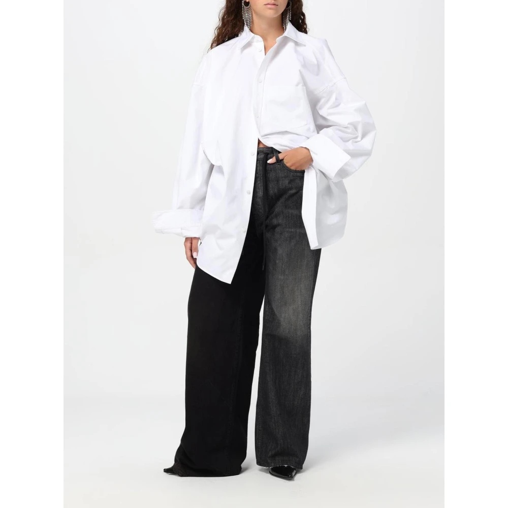 WHITE POPLIN SHIRT ELEGANT STYLE - 2