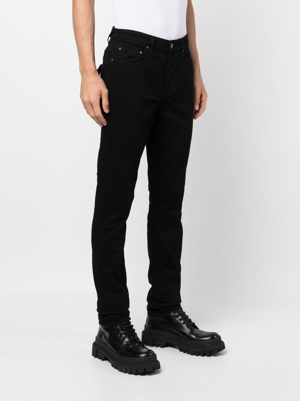 mid-rise slim-cut jeans - 3