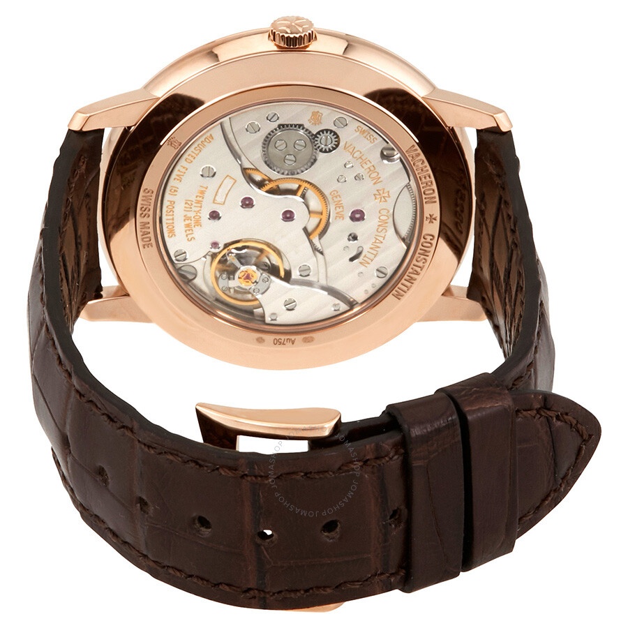 Vacheron Constantin Silver Dial 18kt Rose Gold Men's Watch 1110U/000R-B085 - 3