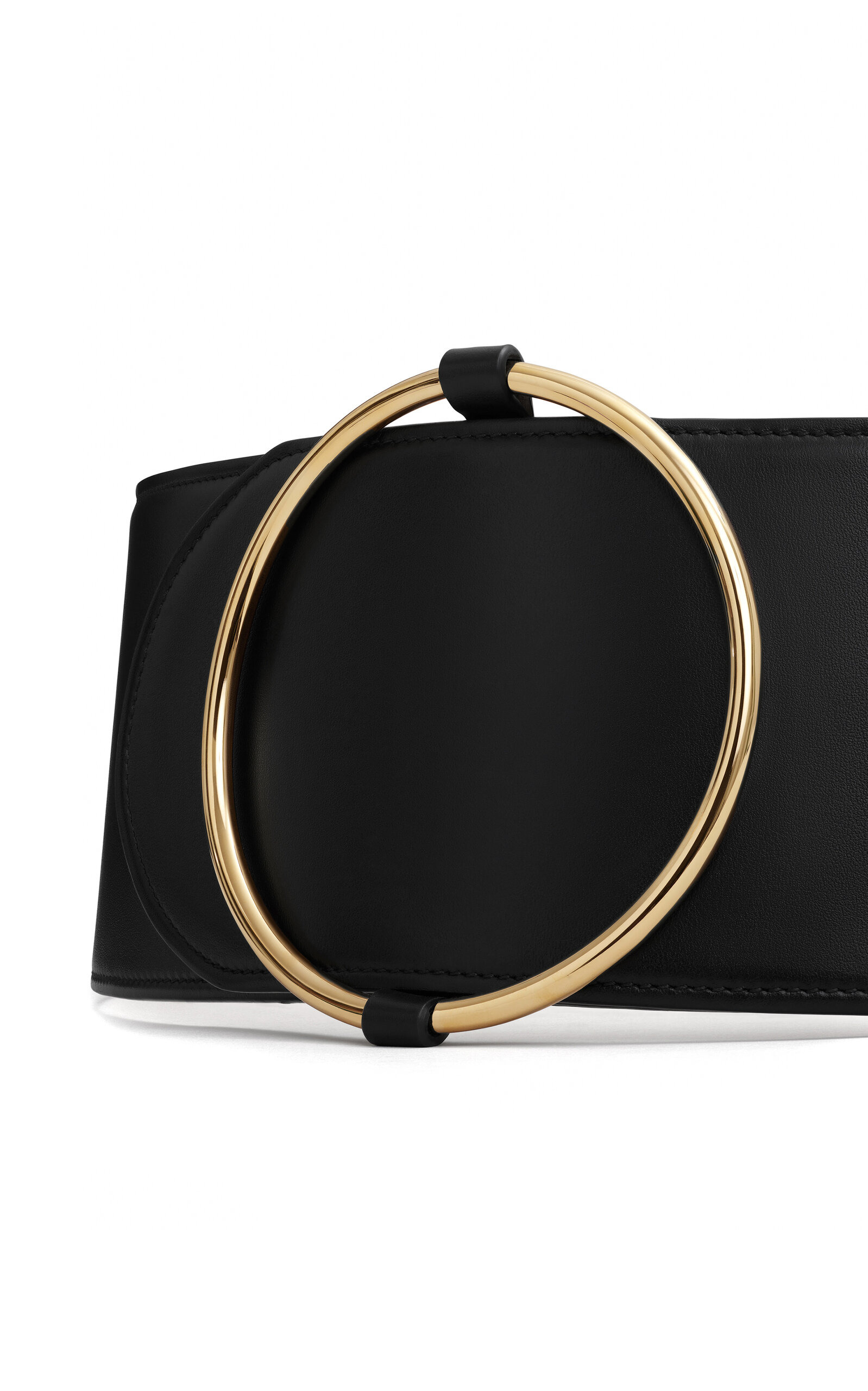 Large Leather Belt black - 3