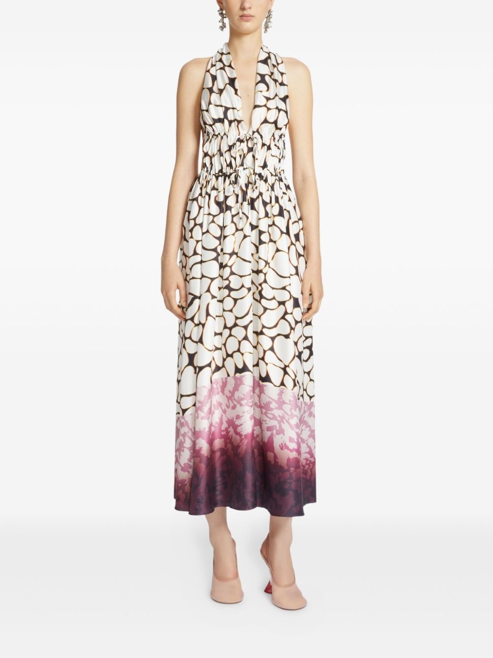 abstract-print maxi dress - 2