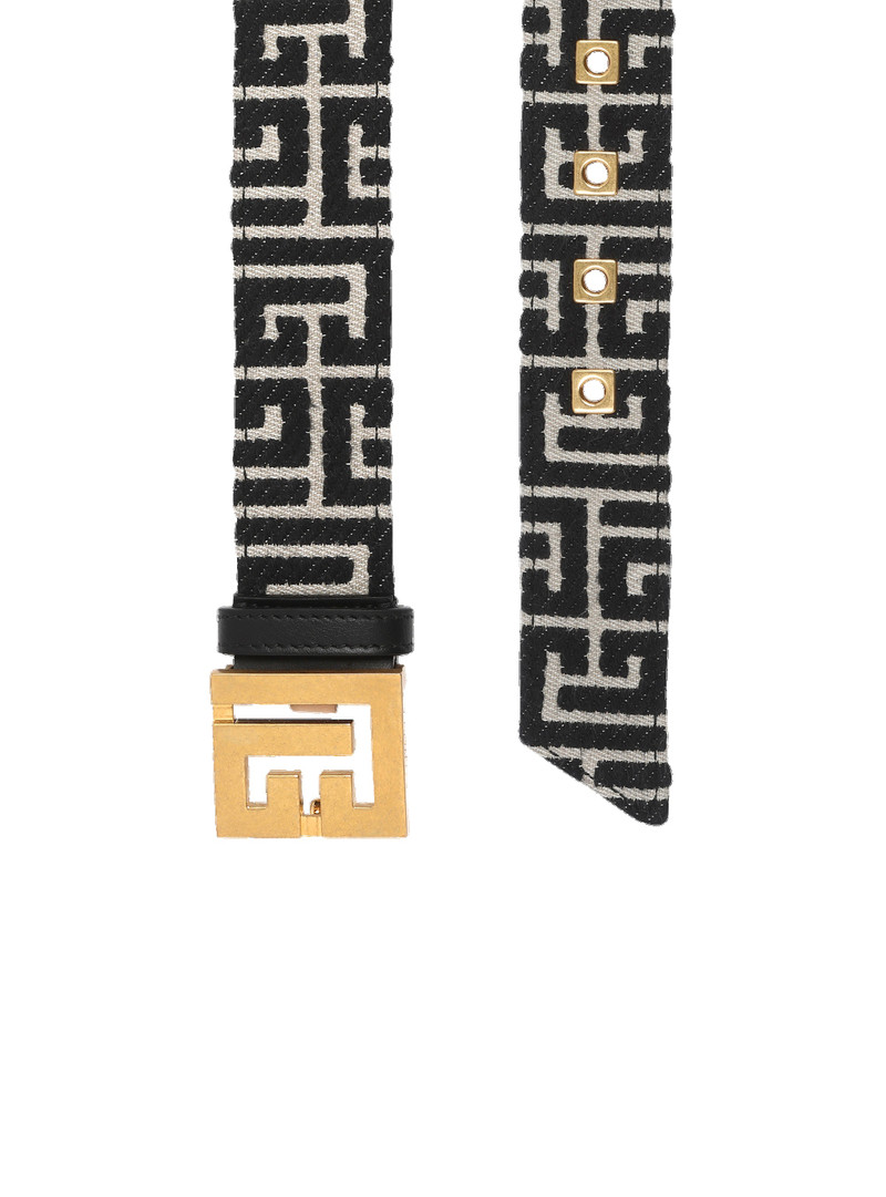 Balmain Bicolor jacquard PB Belt belt outlook