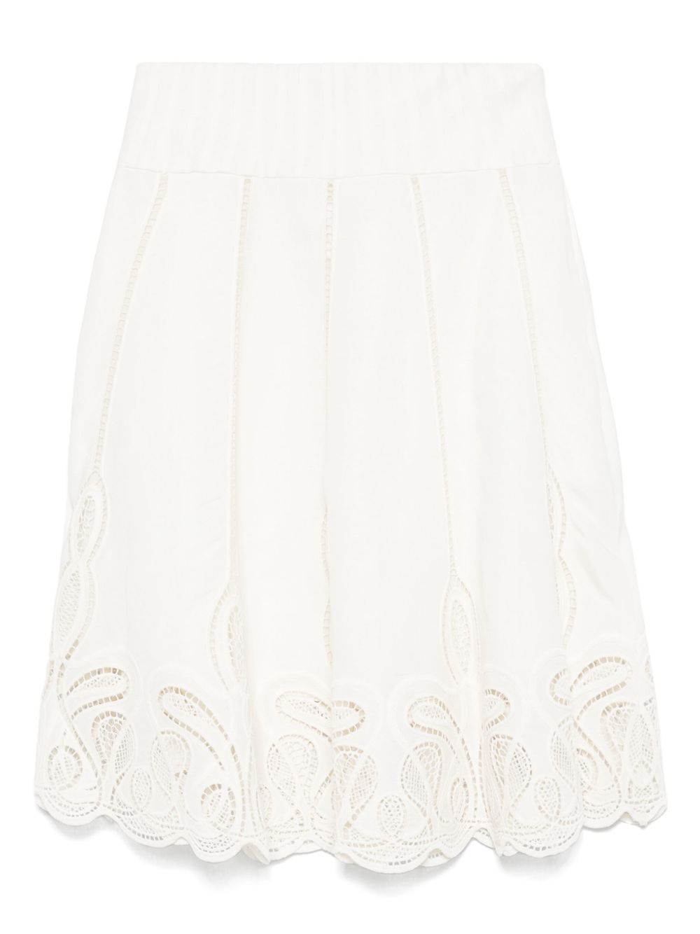 embroidered midi skirt - 2