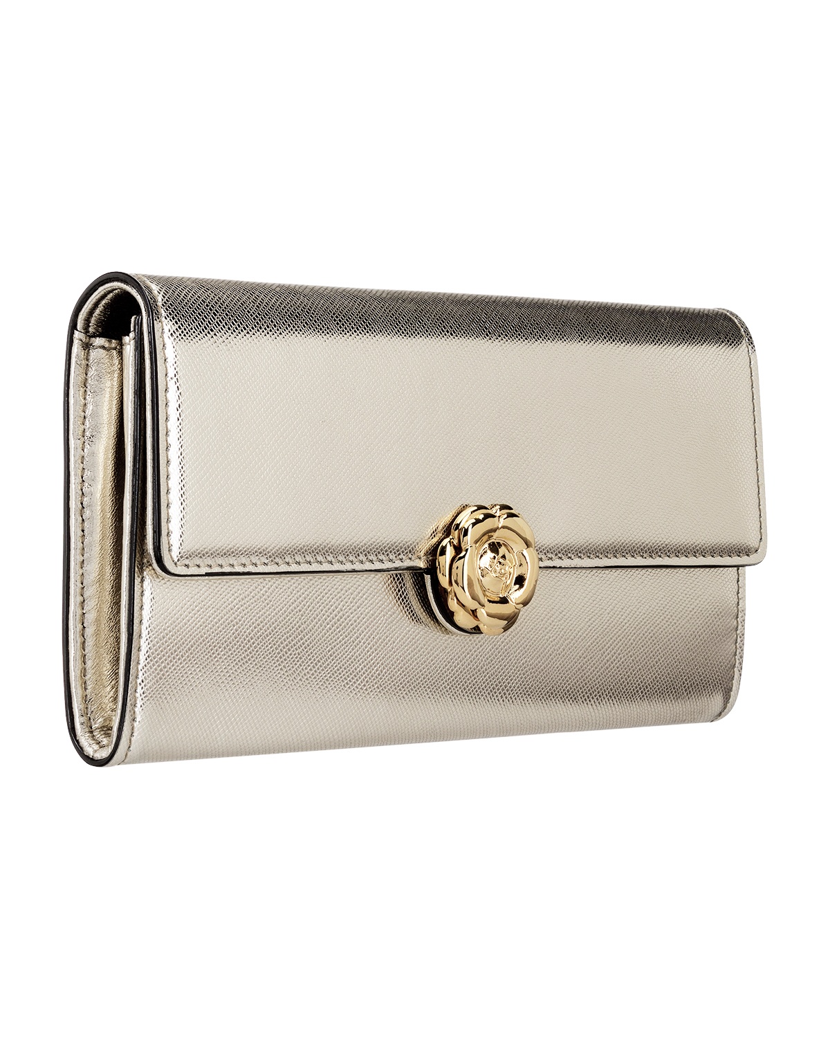 LIGHT GOLD CONTINENTAL WALLET - 3