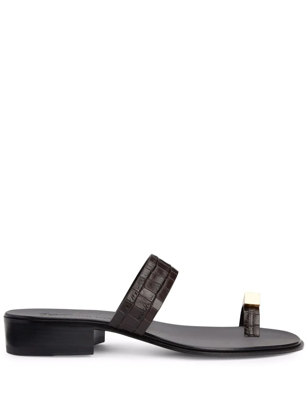 Bardack crocodile-effect loafers - 1