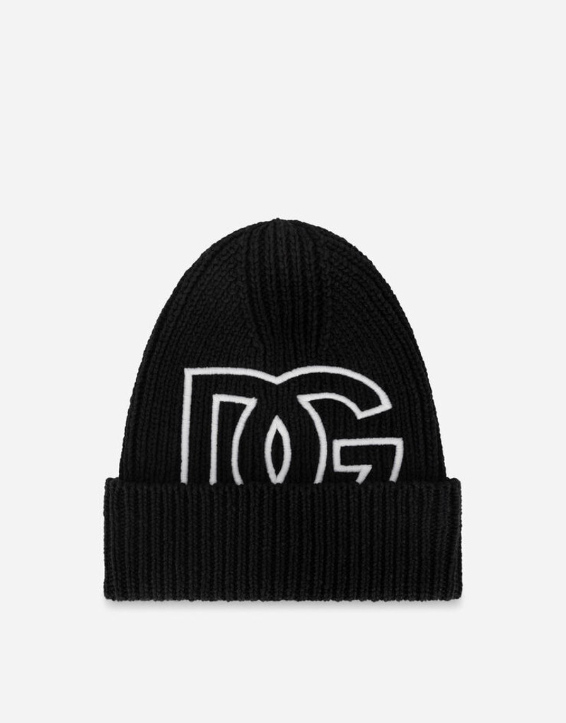 Knit cotton hat with DG patch 1