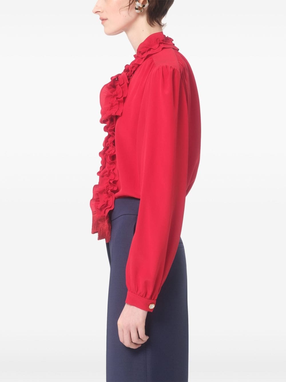 crepe de chine shirt - 4