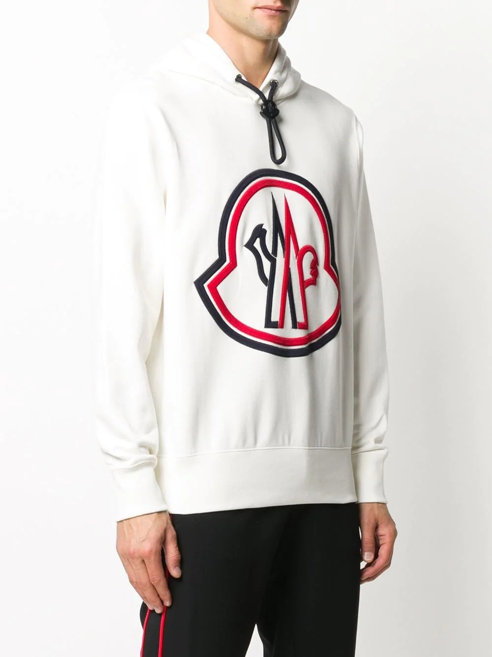 logo print hoodie - 3