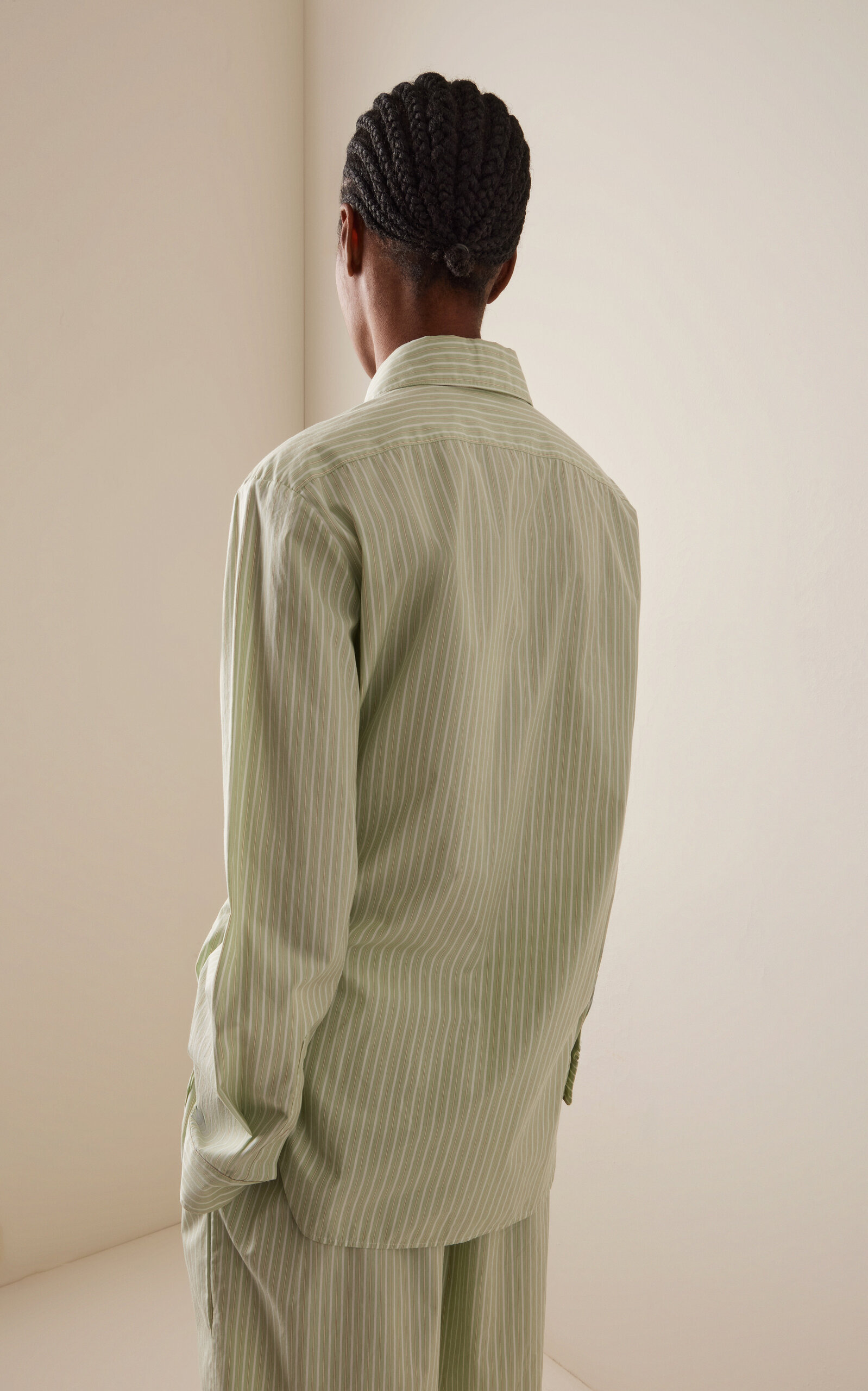 Vanda Cotton Poplin Shirt green - 4