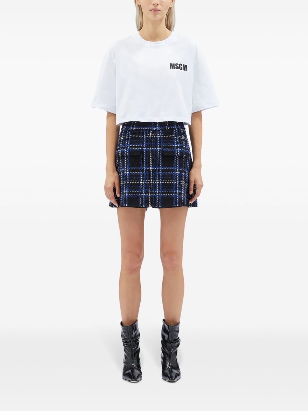 Skirt with tartan pattern - 2