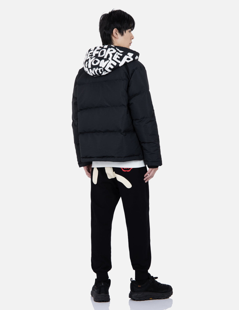 Brand Motto Print Down Jacket 4