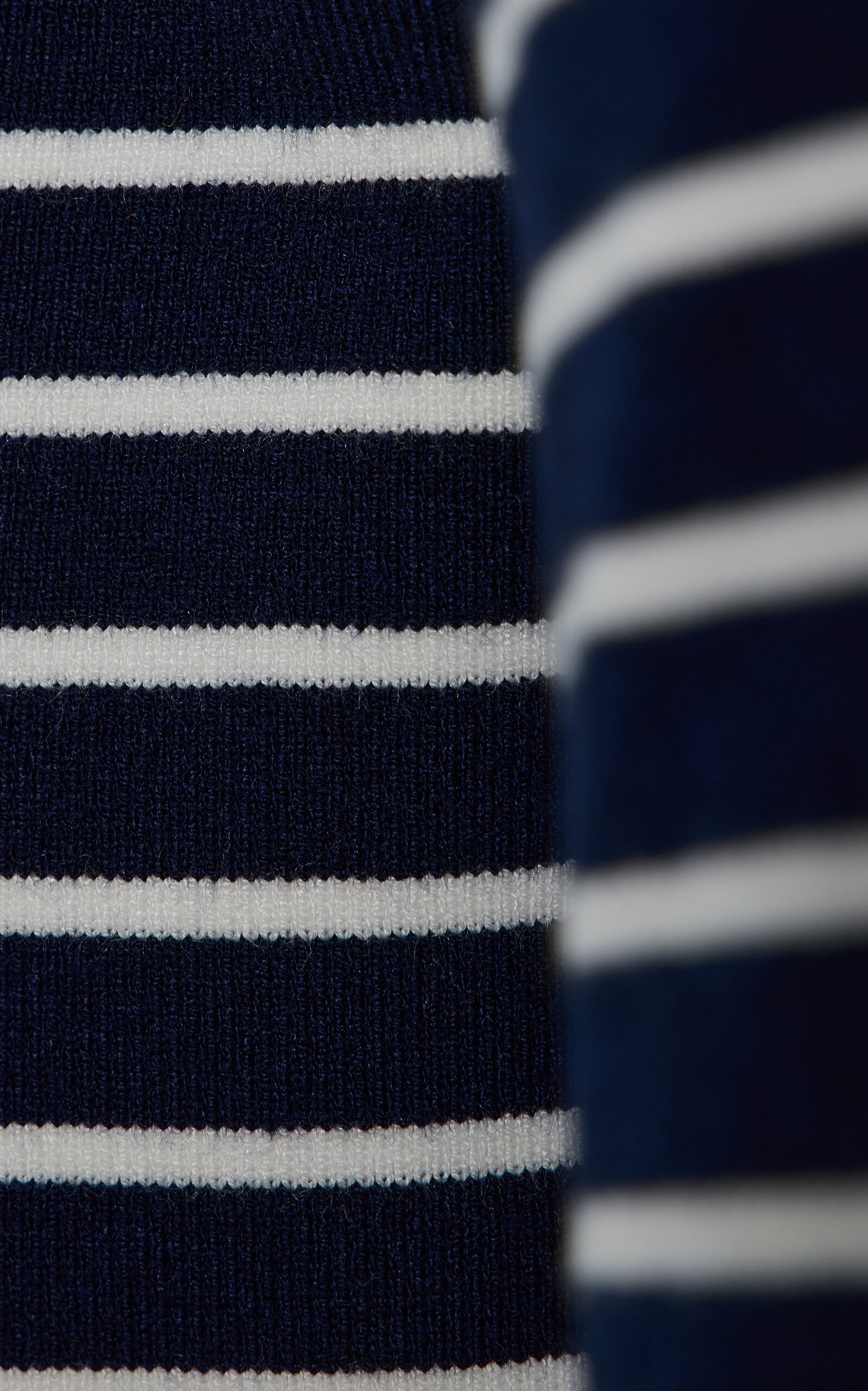 Exclusive Riviera Gisele Cropped Striped Knit Polo Shirt stripe - 5